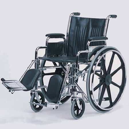 ALEX ORTHOPEDIC 24" Wheelchair Detachable Arms/Elevated Leg Rest