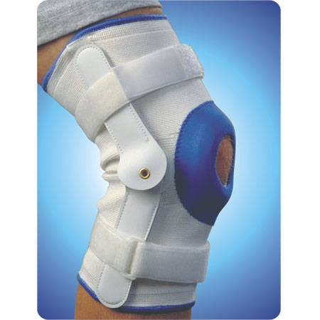 ALEX ORTHOPEDIC Deluxe Compression Knee Support With Hinge, Medium