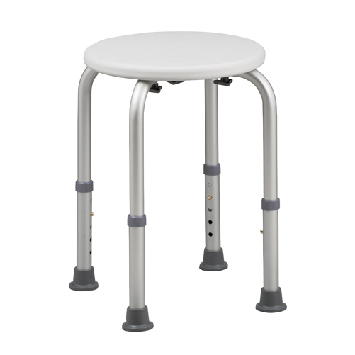 DMI Mabis Healthsmart Shower Stool With Bactix - White