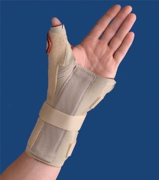 Beststores Carpal Tunnel Brace w/Thumb Spica  Left  Beige  Small