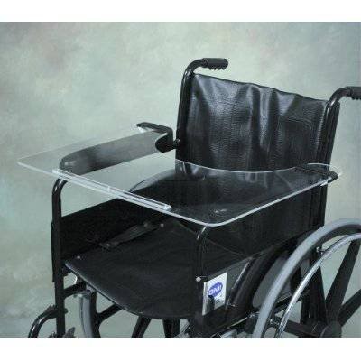 Complete Medical Wheelchair Tray Clear