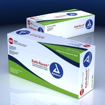 Zenith Medical Supplies Vinyl Exam Gloves Powder-Free Box/100  Medium