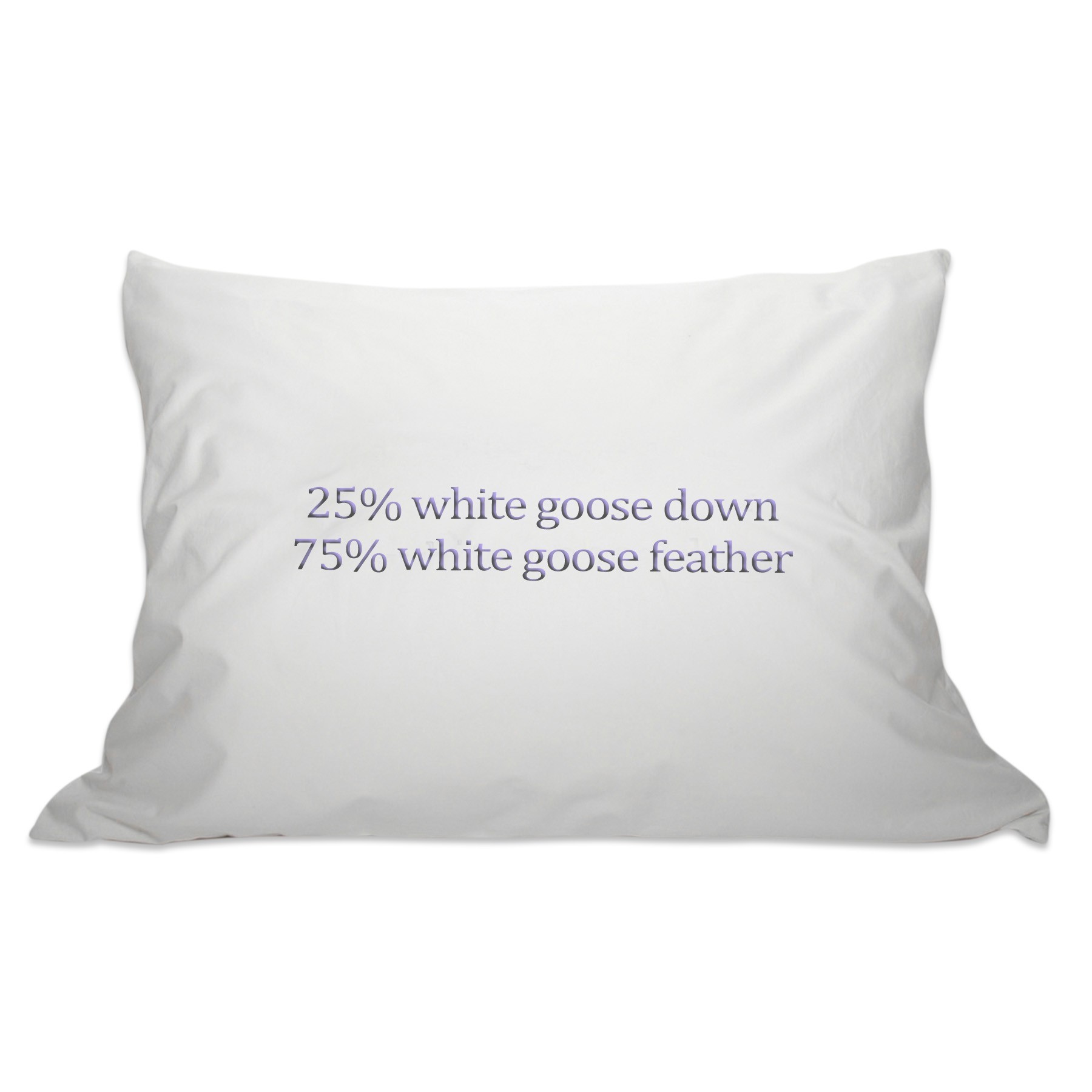 Down Etc Down Pillow - 25/75 Goose Down And Feather Pillow - White - Queen: 20 x 30