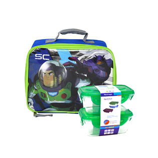 Disney Buzz Lightyear Movie Insulated Lunch Bag Zurg W 2 Piece Snack Container Set Disney Buzz Lightyear Movie Insulated Lunch Bag Zurg W 2 Piece Snack Container Set