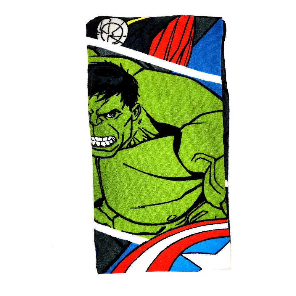 Marvel Avengers Pool Towel 54"x27" and Sling Bag Thor Hulk Boys Beach Red