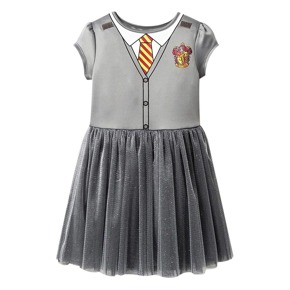 Harry Potter Hermione Costume Dress With Hooded Cape Halloween Cosplay