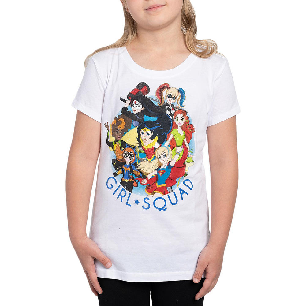 DC Comics Wonder Woman Supergirl Batgirl T-Shirt Girls DC Comics Superheroes Girl Squad