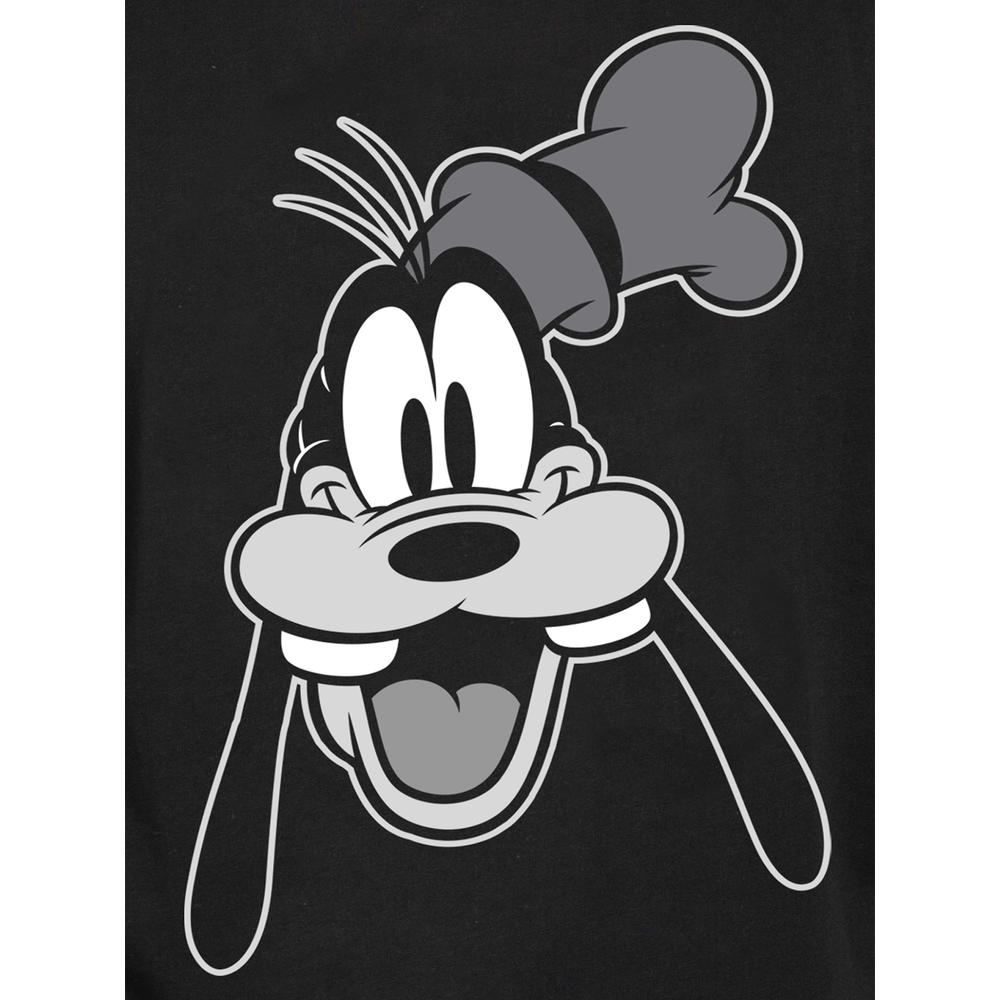 Disney Goofy T-Shirt Short Sleeve Retro Old-School Disney Men's Big & Tall Black