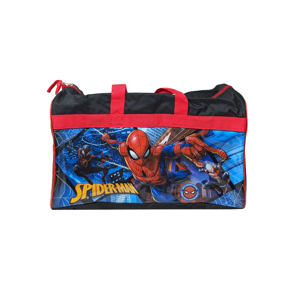 Marvel Spider-Man Duffel Bag 17" Marvel Boys Carry-On Miles Morales Spider-Man 2099