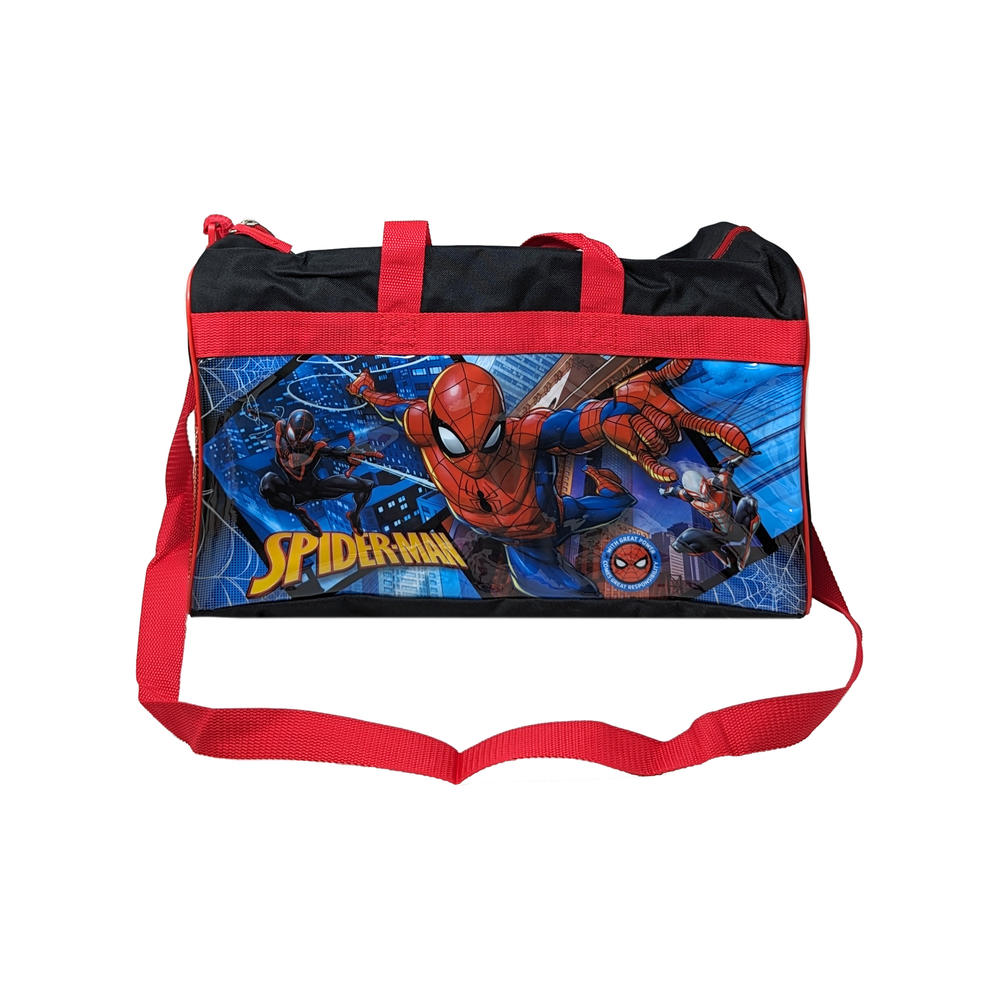 Marvel Spider-Man Duffel Bag 17" Marvel Boys Carry-On Miles Morales Spider-Man 2099
