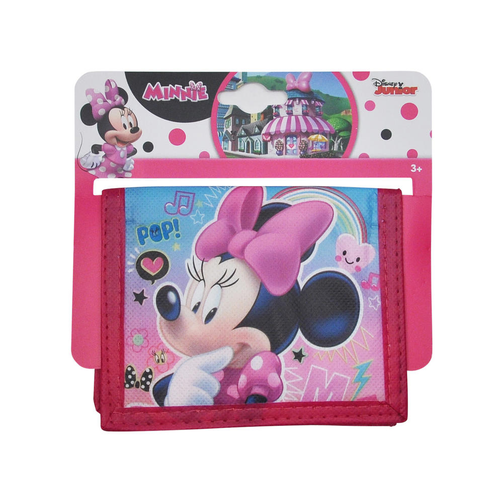 Disney Girls Minnie Mouse Bi-Fold Wallet Pink
