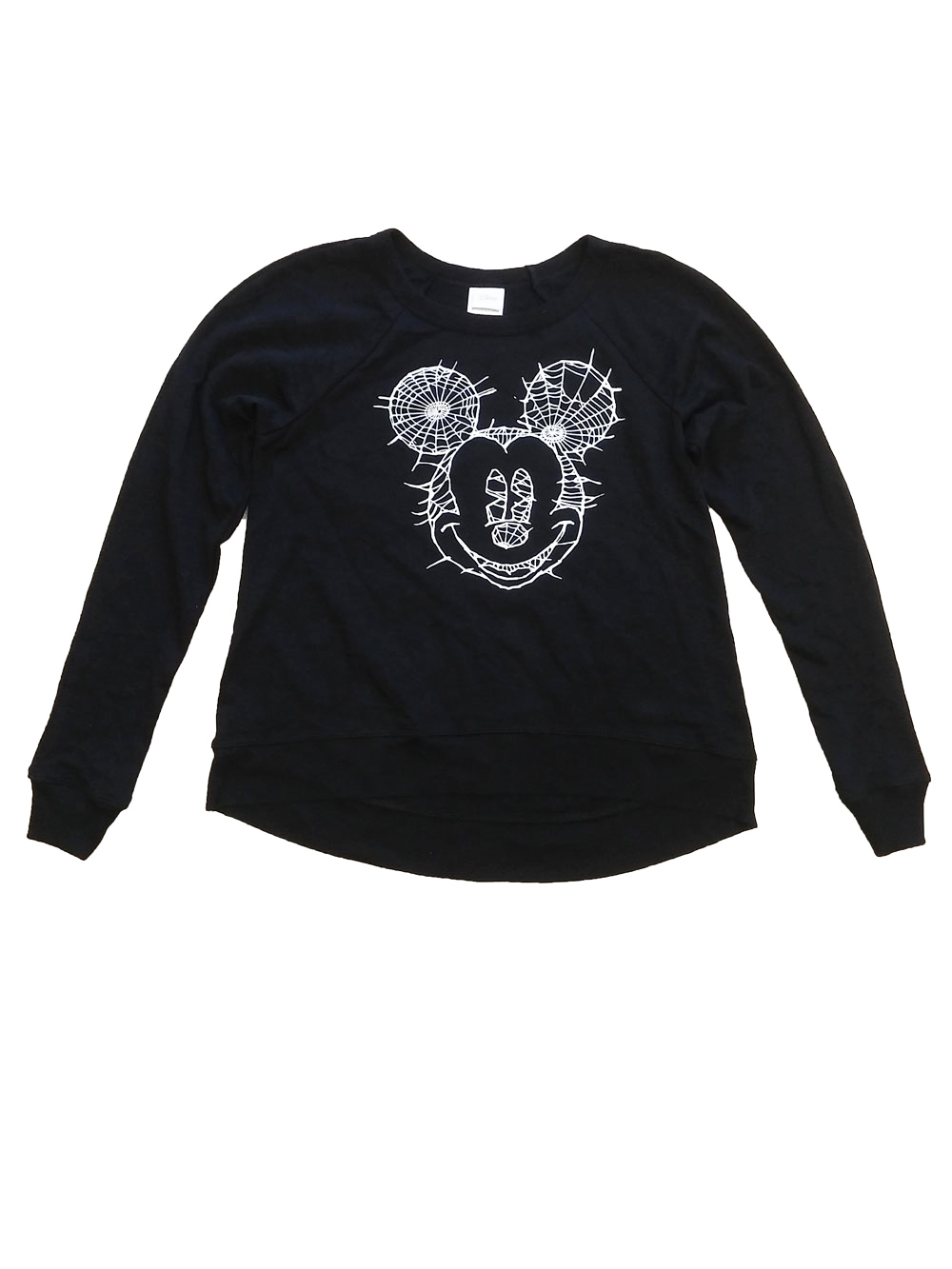 disney juniors mickey mouse spiderwebs halloween sweatshirt scoop neck