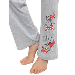 Minnie Mouse Pajama Pants Disney Womens Plus Size Lounge Wear Gray