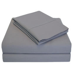 GoLinens Luxury 300 Thread Count Solid Sheet Sets made with 100% Percale Cotton [Fitted Sheet + Flat Sheet + Pillowcases]
