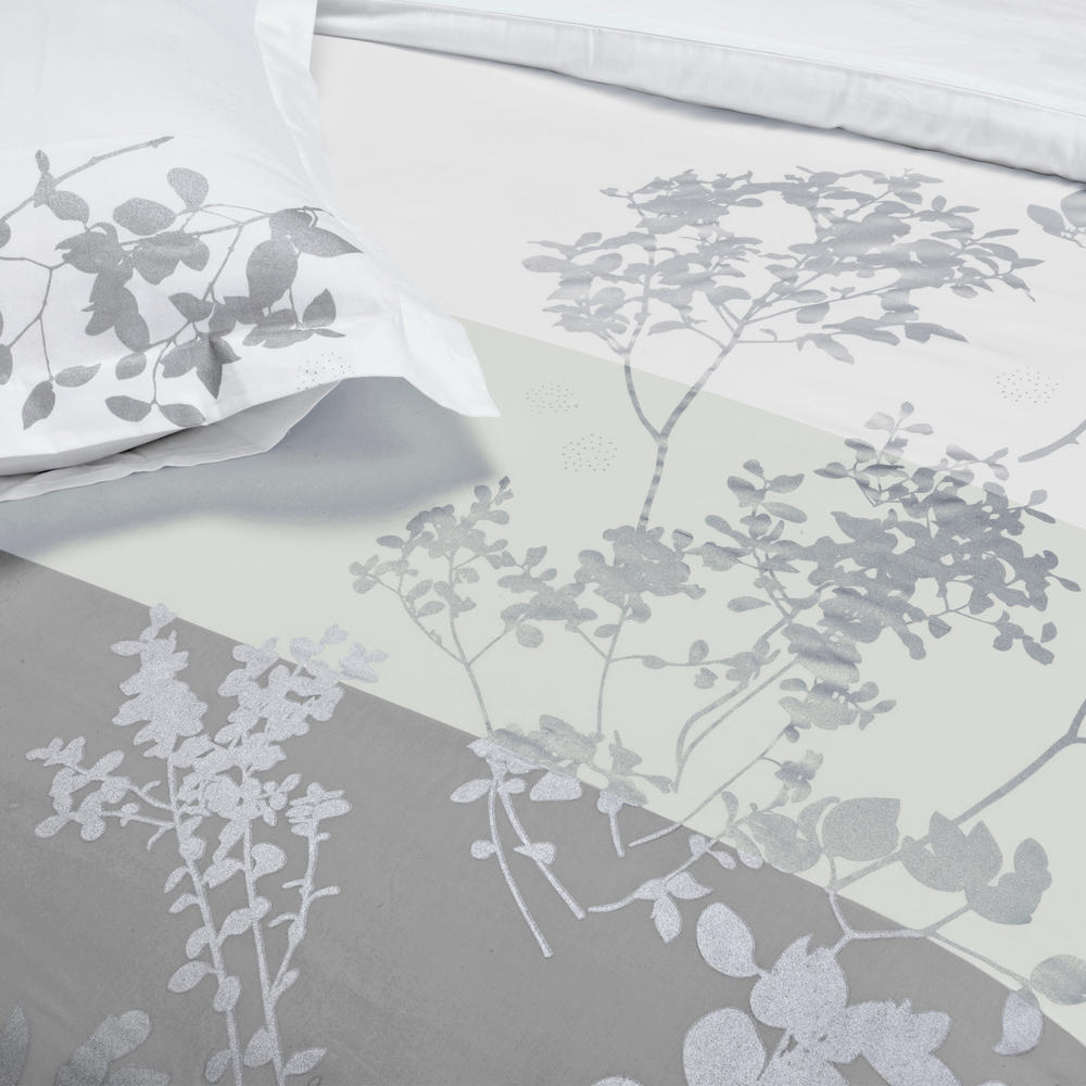 IMPRESSIONS SYDNEY Duvet Cover Set With Shams, 100% Soft Cotton, Floral Design
