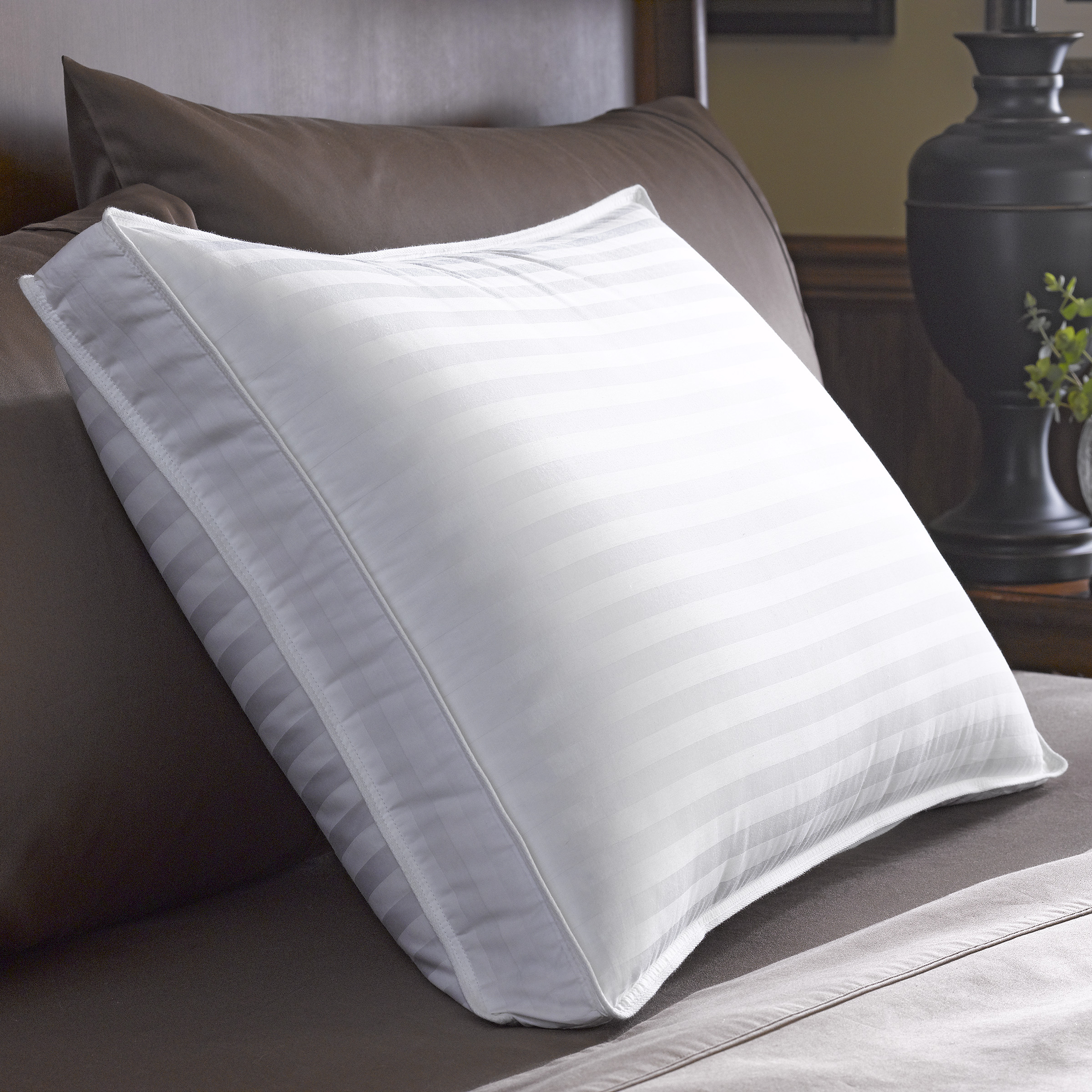 GoLinens Pacific Coast Restful Nights White Down Surround Cotton Pillows - Extra Firm Densityfor Stomach Sleepers (5 yrs Mfr's Warranty)