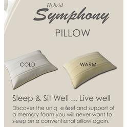 GoLinens Luxury Hybrid Symphony Memory Foam Pillow By Abripedic - 28" X 18"