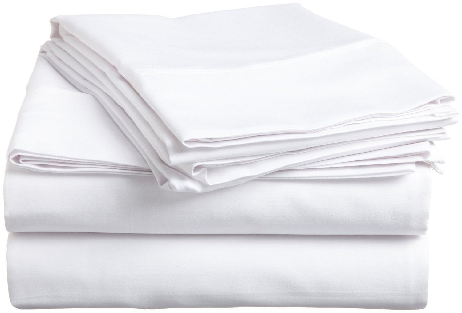 GoLinens Luxury 600 Thread count 100% Premium Extra Long Staple Combed Cotton SOLID Waterbed Sheet Set - Cal King (Unattached)- White