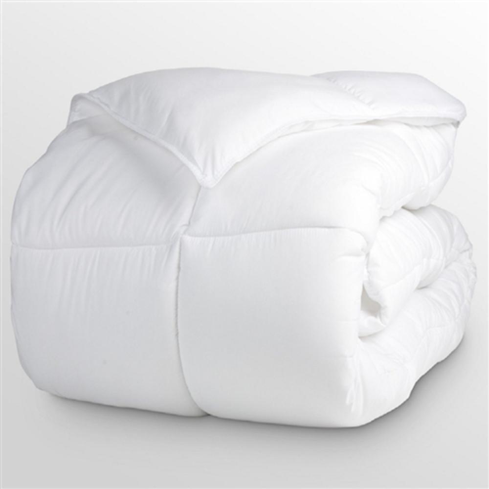 GoLinens Luxury Gray / White Silky Soft 100% Premium  Long Staple Combed Cotton Reversible Down Alternative Comforter with Pillow Shams
