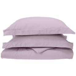 GoLinens 450 Thread Count 100% Combed Cotton  Solid Duvet Covers Set [Duvet Cover with Shams ] - King/California King - Lavender - Lilac