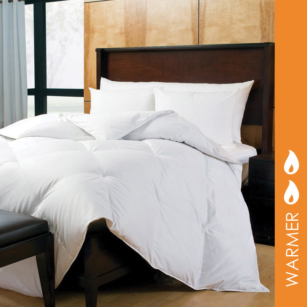 GoLinens Luxury White Duck Down WARMER Duvet Insert [Baffle Box Hypoallergenic with 100% cotton faric]  Made in the USA