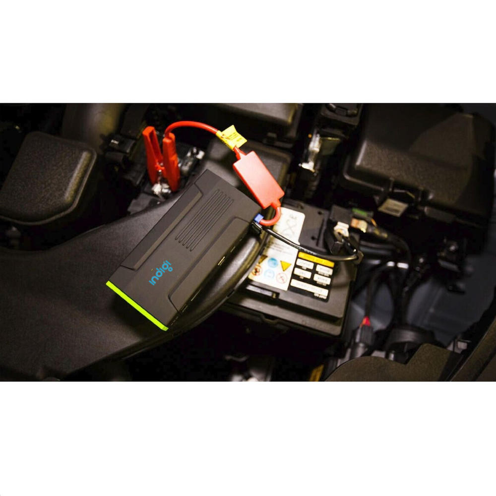 IndigiÂ® 12800mAh Heavy Duty Portable Emergency Car Jump Starter Power Bank iPhone iPad Laptop
