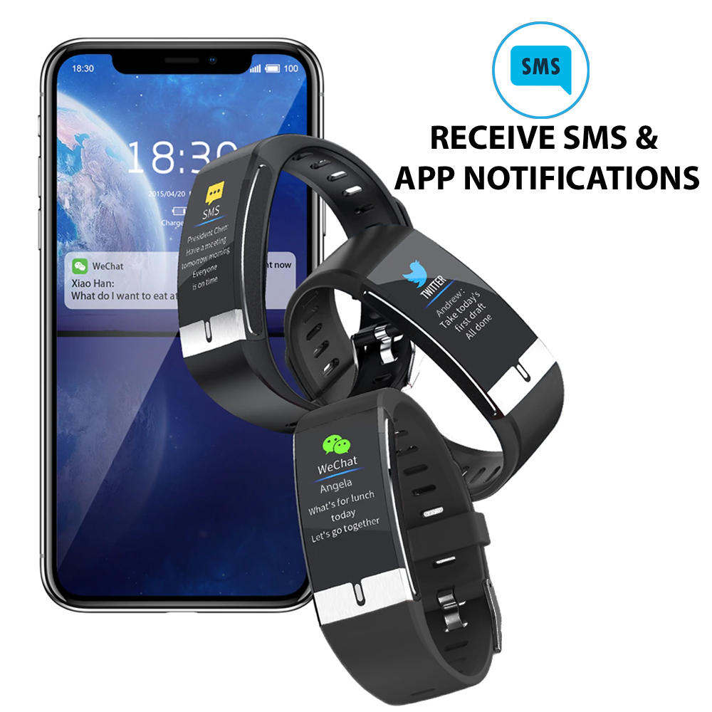 Indigi Fitness Tracker - Smart Watch - Activity Tracker - Pedometer - Sweatproof Sports Bracelet with Sleep Monitor