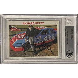 Athlon Sports Richard Petty signed 1991 Racing Champions NASCAR Racing Trading Card– BAS/Beckett #00012552698