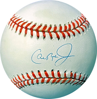 Athlon Sports Cal Ripken, Jr. signed ROAL Rawlings Official American League #8 Baseball- Beckett Review (Baltimore Orioles)