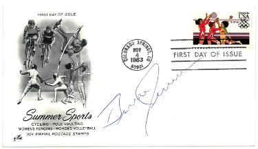 Athlon Sports Bruce Jenner signed 1983 Summer Sports First Day Cover Cachet Stamped- JSA #L58366- First Day of Issue/Caitlyn Jenner