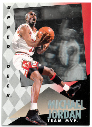 Athlon Sports Michael Jordan 1993-94 Upper Deck Team MVP Holo Foil Card #4 (Chicago Bulls)