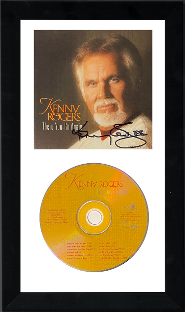 Athlon Sports Kenny Rogers signed 2000 There You Go Again Album Cover Booklet w/ CD 6.5x12 Custom Framing-Beckett Review  (Dreamcatcher Record