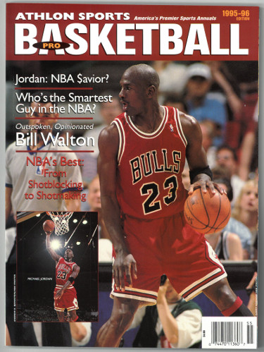 Athlon Sports Michael Jordan unsigned 1995-96 Chicago Bulls Athlon Sports Preseason Basketball Magazine
