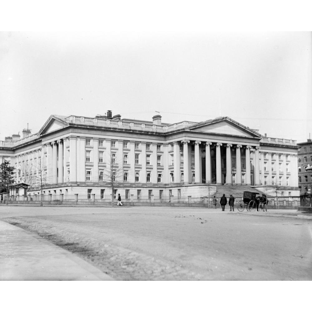 Canvas Print 12x15: Department of the Treasury, Washington, D.C., circa... by ClassicPix.com