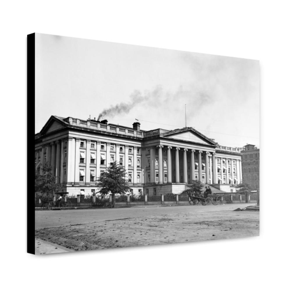 Canvas Print 20x24: U.S. Treasury Department, Washington, D.C., circa 1918-1920 by ClassicPix.com