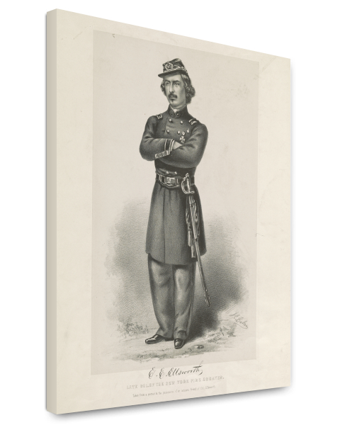 Canvas Print 20x24: Colonel E. E. Ellsworth, Standing Pose, circa 1861 by ClassicPix.com