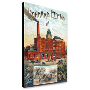 canvas print 20x30 leonhard eppig brewery brooklyn new york 1890