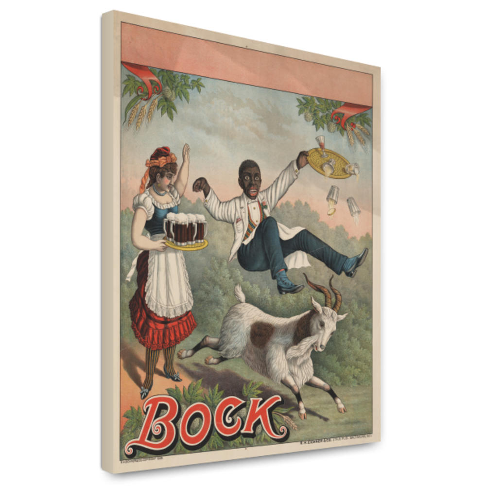 Canvas Print 20x24: Bock Beer Poster, 1889 by ClassicPix.com