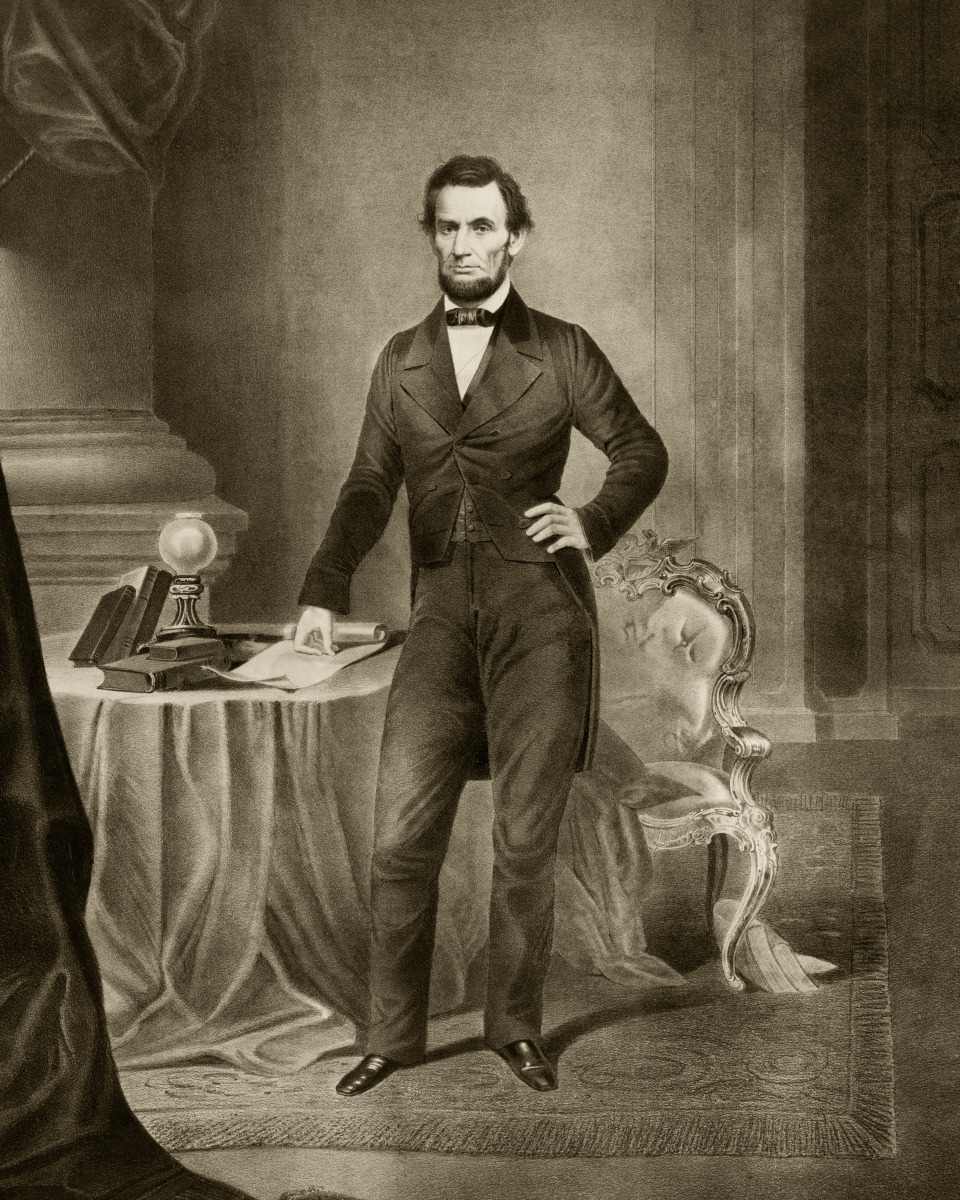 Photo Print 12x15: Abraham Lincoln, circa 1860-1865 by ClassicPix.com