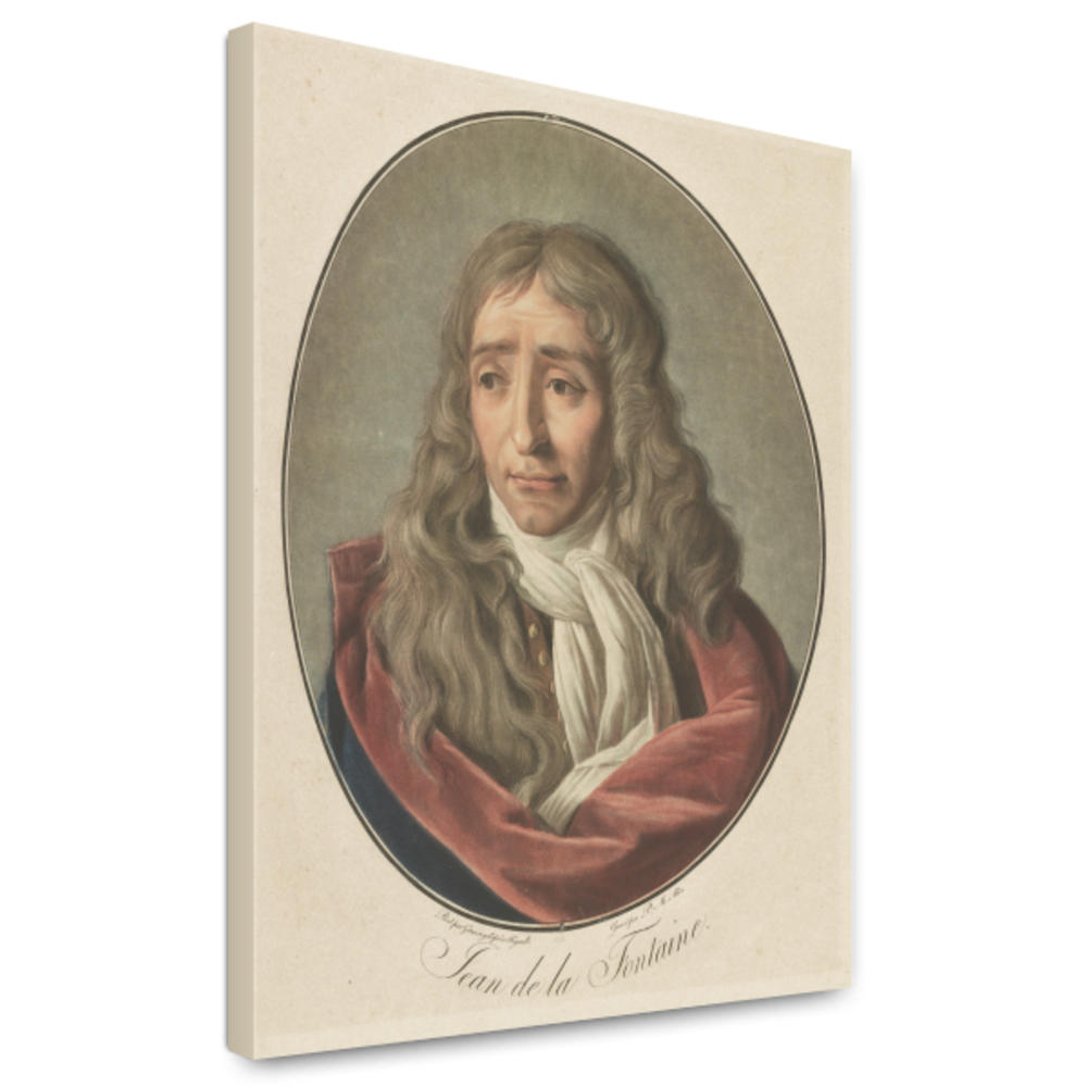 Canvas Print 12x15: Jean De La Fontaine, circa 1791-1797 by ClassicPix.com