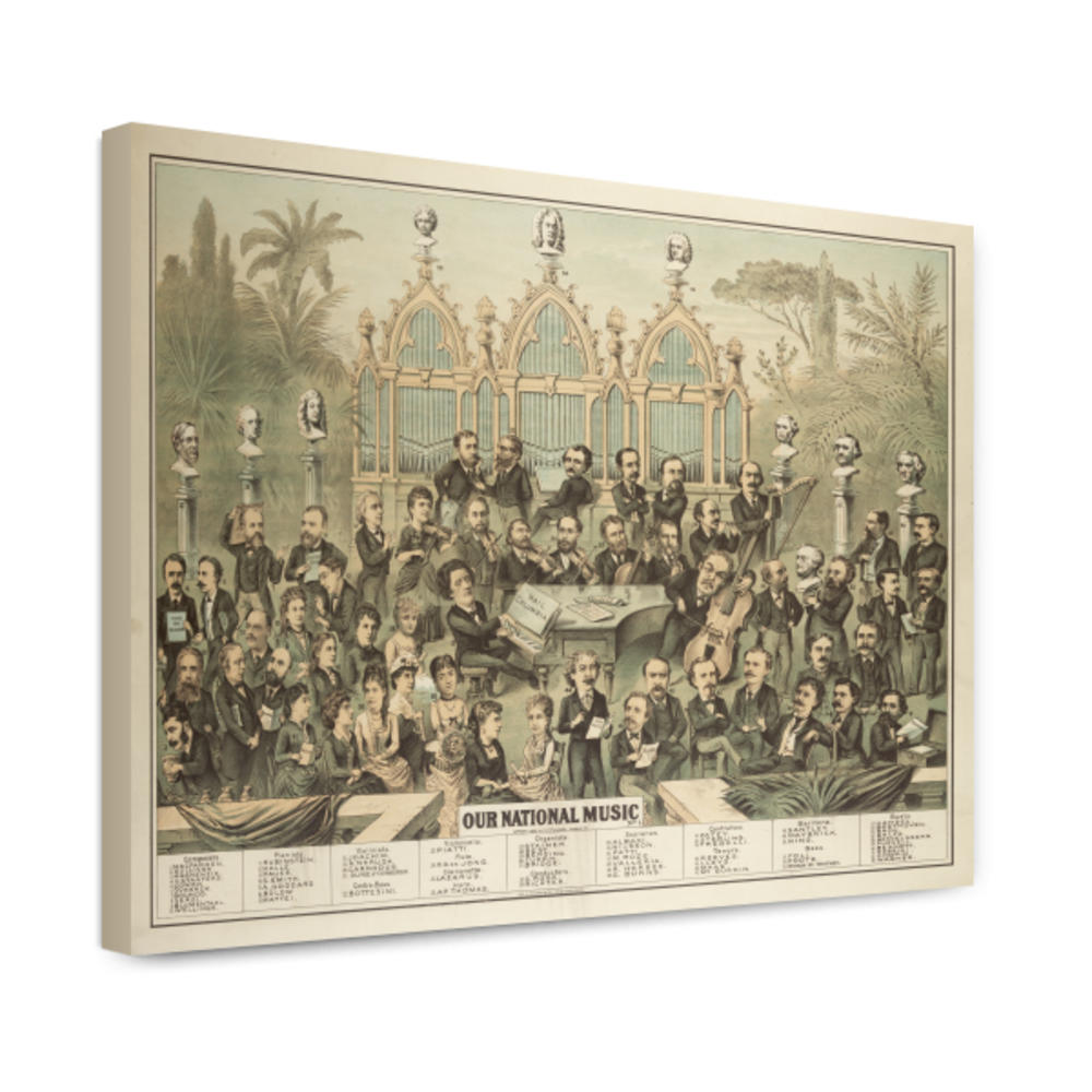 Canvas Print 16x20: Our National Music, 1888 by ClassicPix.com