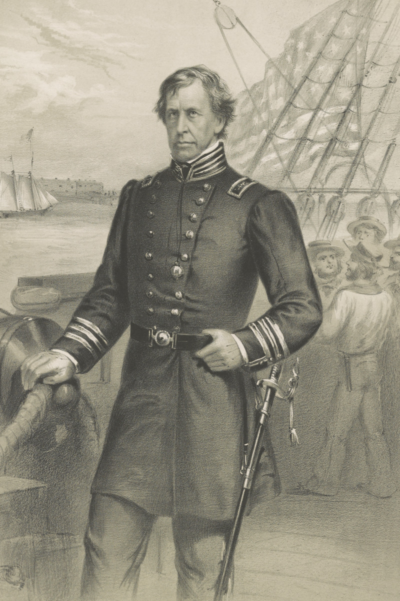 Canvas Print 12x18: Captain Wilkes, 1862 by ClassicPix.com