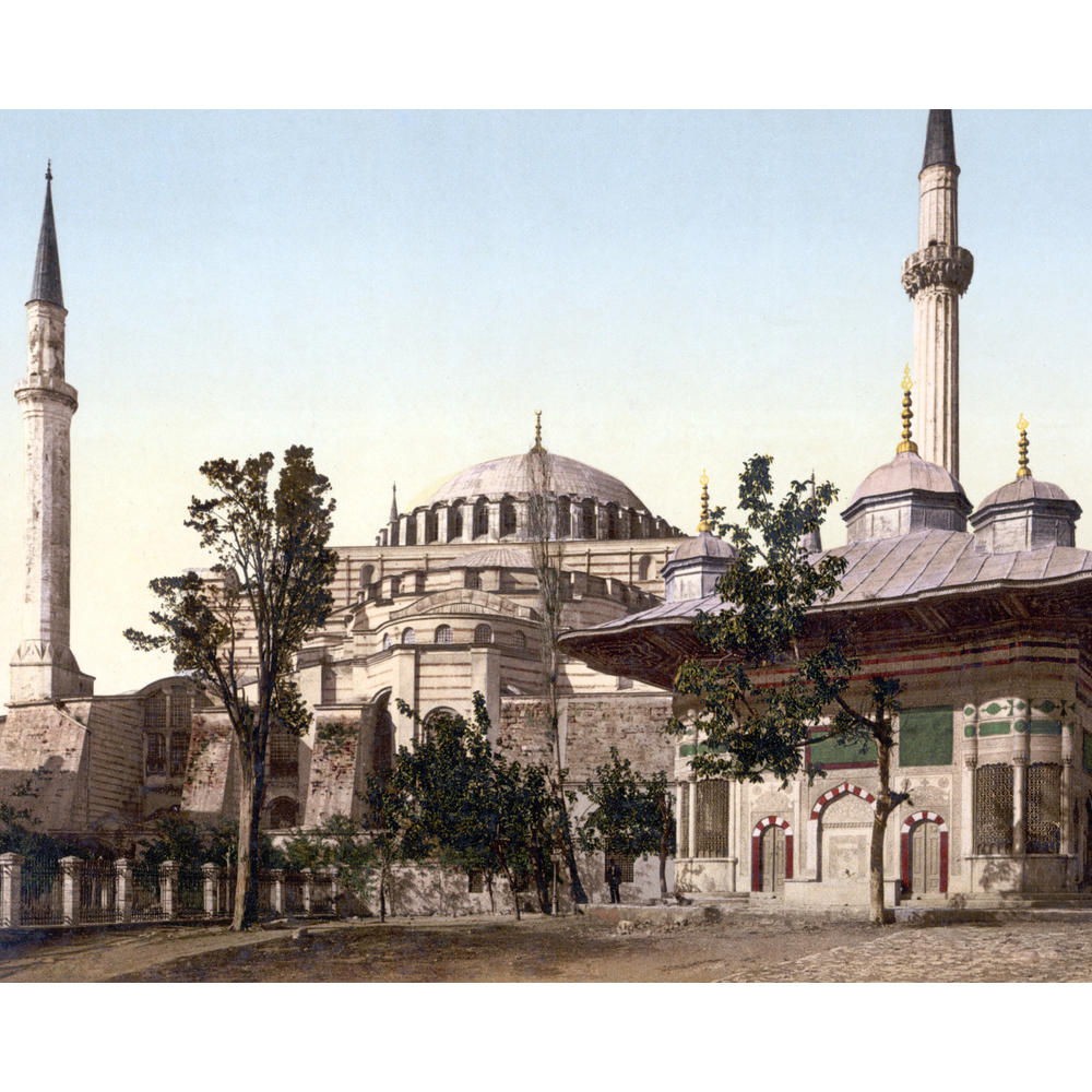 Black Wood Framed Print 11x14:  Mosque Of St. Sophia And Ahmed III Fountain ... by ClassicPix.com