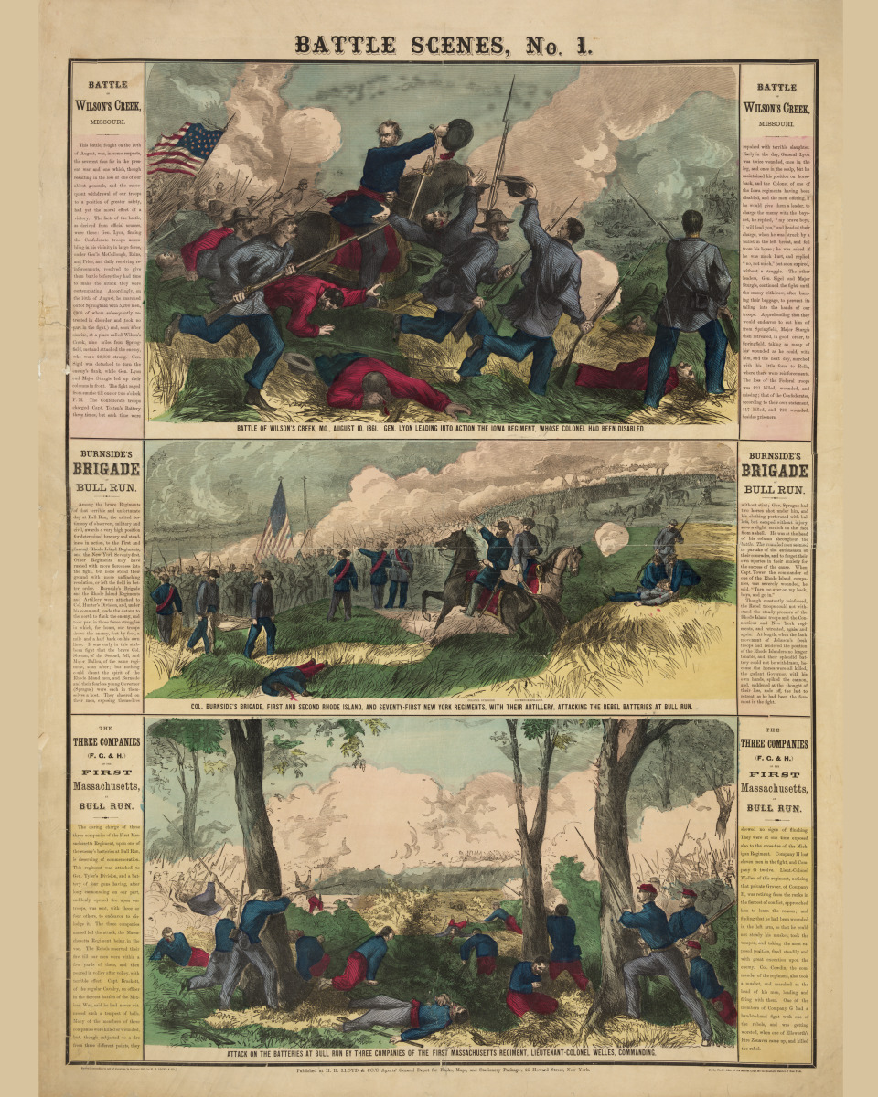 Photo Print 8x10: Civil War Battle Scenes  1861 by ClassicPix.com