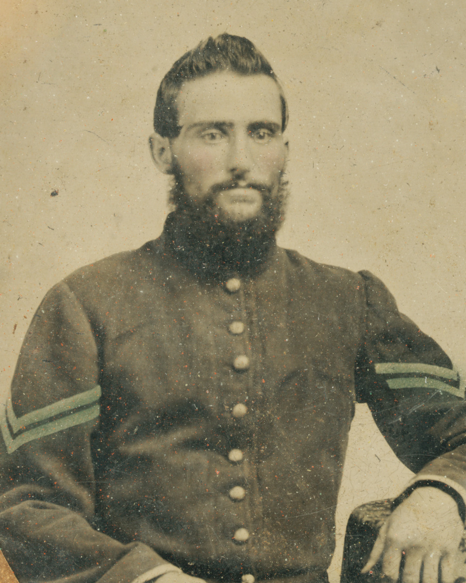 Photo Print 11x14: Civil War Soldier In Union Infantry Corporals Uniform by ClassicPix.com