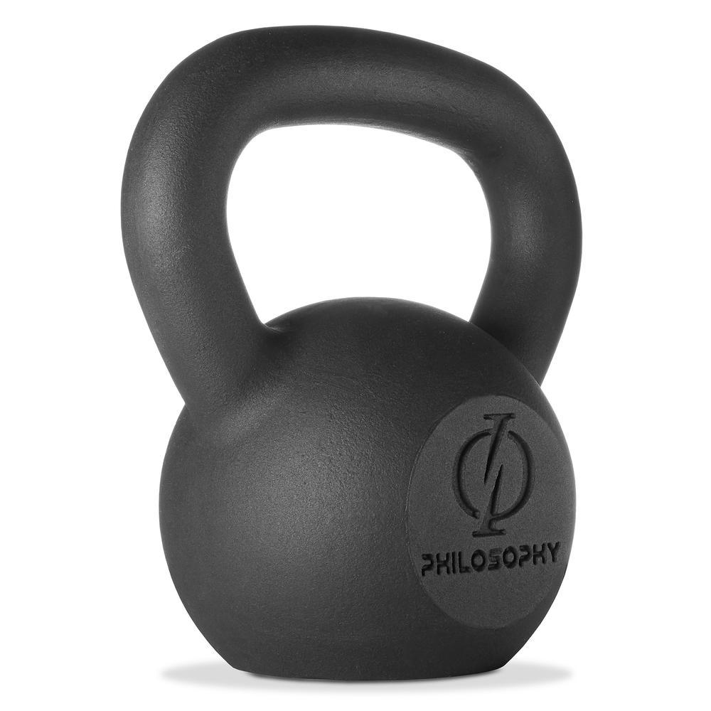 Philosophy Gym 40 lb Cast Iron Kettlebell, 40 Pounds for Weight Lifting Workout