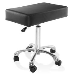 Saloniture Rolling Adjustable Hydraulic Salon Stool with Large Seat for Spa, Salon - Black