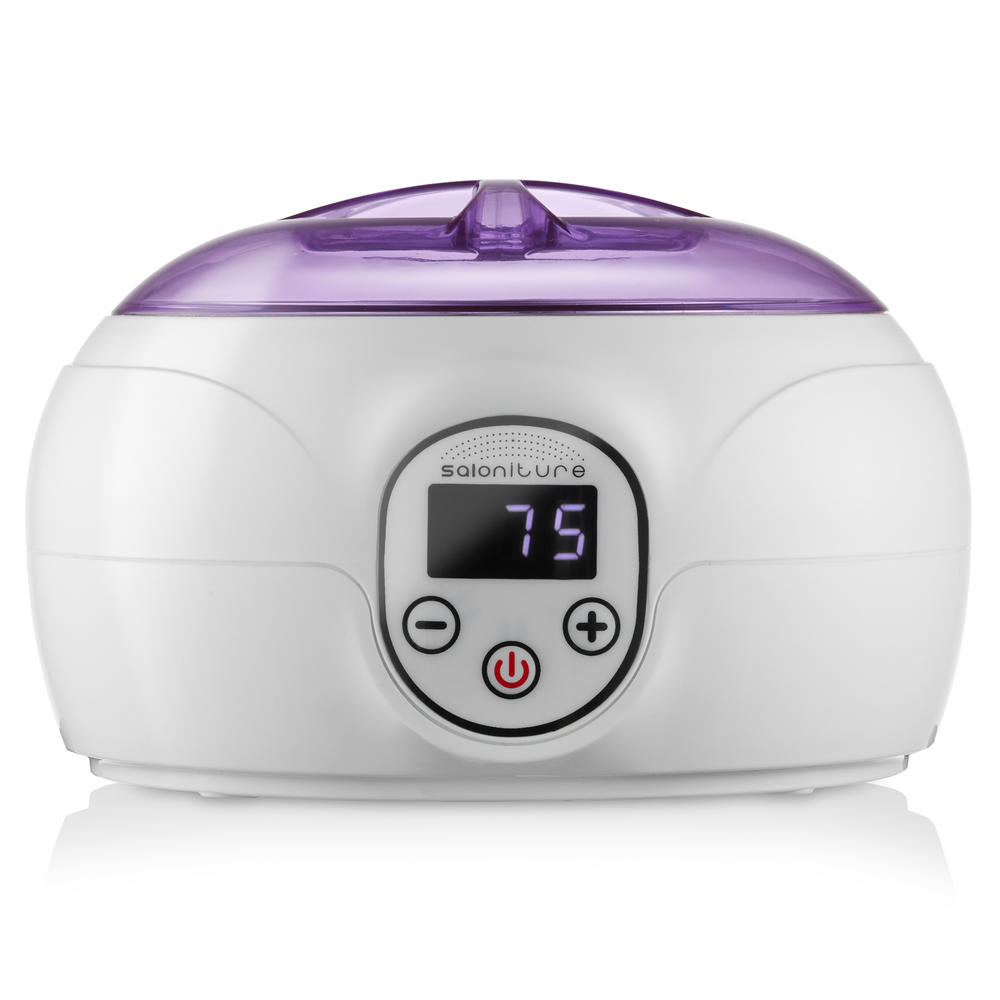 Saloniture Electric Wax Warmer Machine for Hair Removal - Portable Hot Waxing Pot, Purple