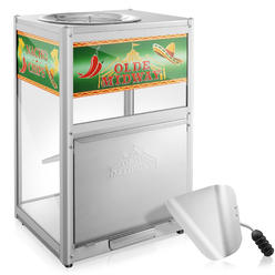 Olde Midway Nacho Chip Warmer Machine with Scoop, Commercial Grade Concession Display