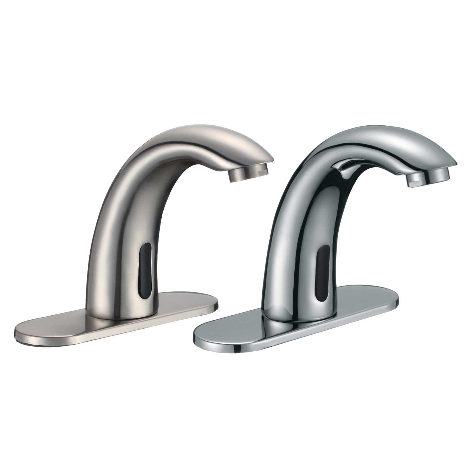 Freuer Brushed Nickel Touchless Bathroom Sink Faucet Commercial Freuer Brushed Nickel Touchless Bathroom Sink Faucet Commercial Hands Free Tap